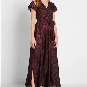 ModCloth Your Time To Shine Maxi Dress/Burgundy